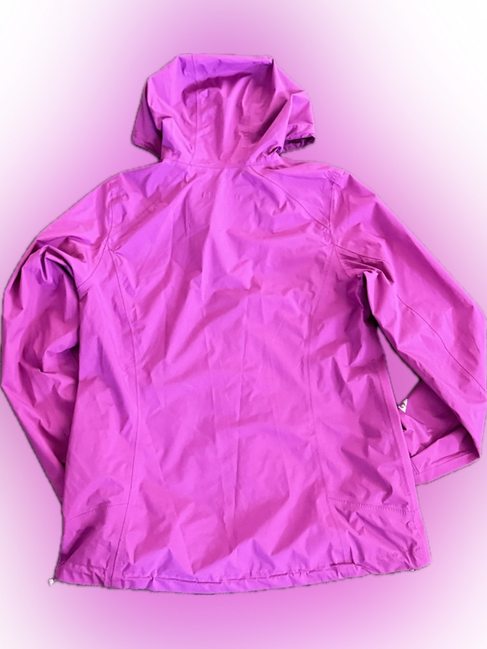 Gerry Weber Girls' Hooded Raincoat in Bright Magenta with Coral Zipper - Picture 2 of 6